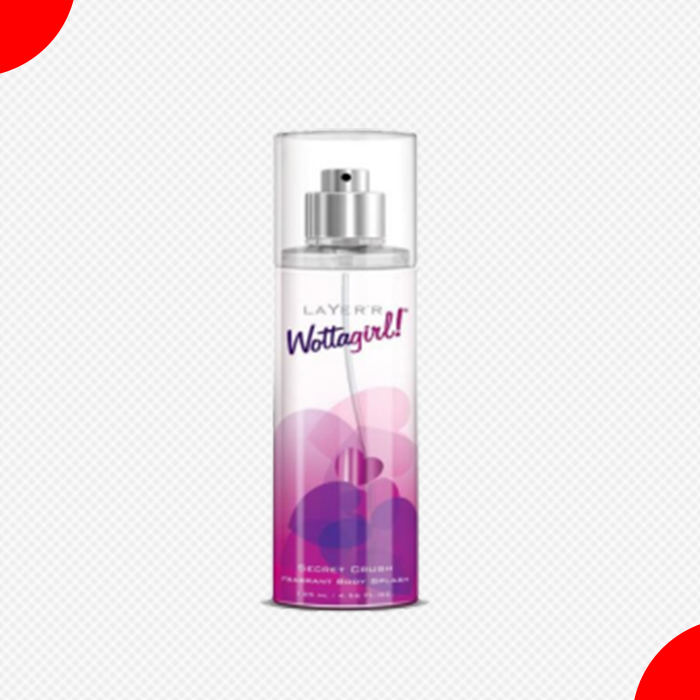 3 .Layer'r Wottagirl Secret Crush Body Splash 